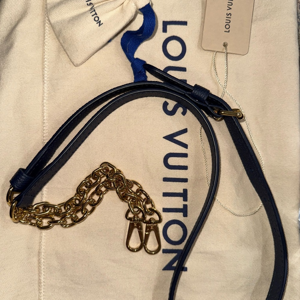 Louis Vuitton Blue and White Satchel with Iconic Monogram - Picture 6 of 10